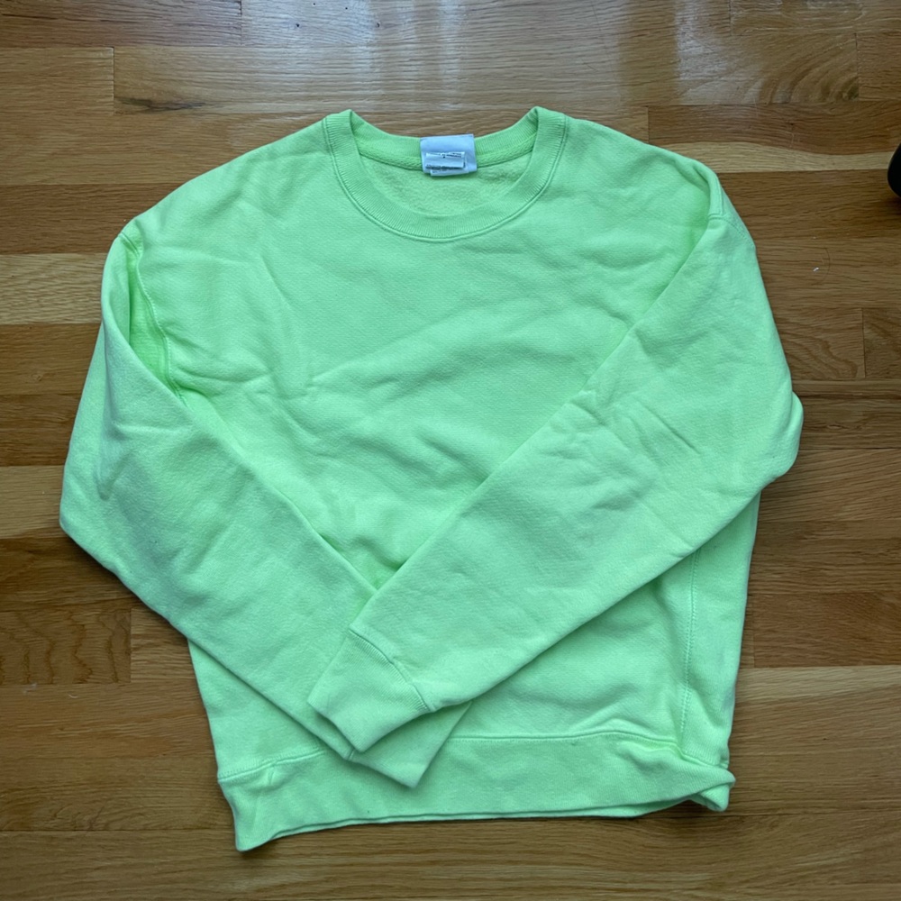 Neon yellow/green champion sweatshirt
